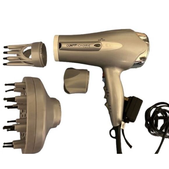 Conair Other - Conair 1875W Ion Shine Hair Dryer Diffuser Attachments Tested Working